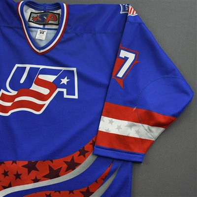 Ryan Fine - 2022 U.S. NTDP U-17 - Game-Worn Heroes Appreciation '96 Throwback Autographed Jersey