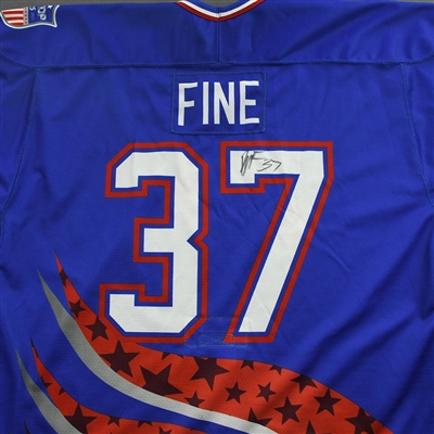 Ryan Fine - 2022 U.S. NTDP U-17 - Game-Worn Heroes Appreciation '96 Throwback Autographed Jersey