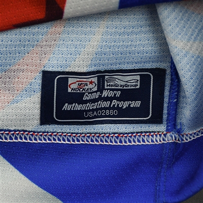Ryan Fine - 2022 U.S. NTDP U-17 - Game-Worn Heroes Appreciation '96 Throwback Autographed Jersey