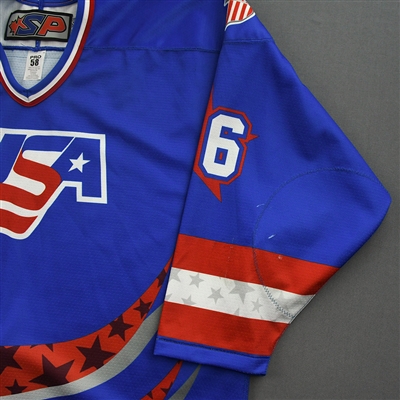 Paul Fischer - 2022 U.S. NTDP U-17 - Game-Worn Heroes Appreciation '96 Throwback Autographed Jersey