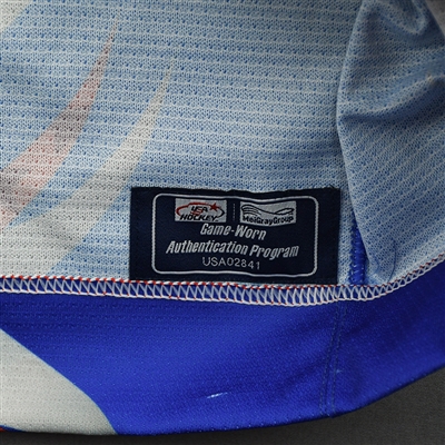 Paul Fischer - 2022 U.S. NTDP U-17 - Game-Worn Heroes Appreciation '96 Throwback Autographed Jersey