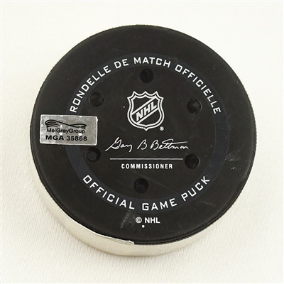 Filip Forsberg - Nashville Predators - Goal Puck - November 24, 2021 vs. Vegas Golden Knights (Predators Logo)