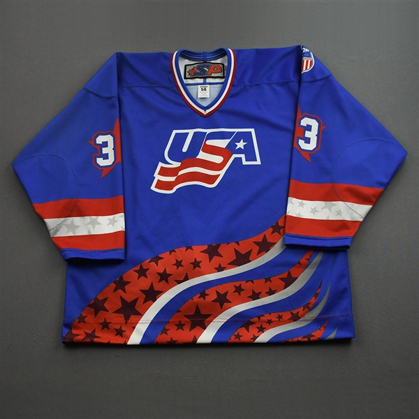 Drew Fortescue - 2022 U.S. NTDP U-17 - Game-Worn Heroes Appreciation 96 Throwback Autographed Jersey