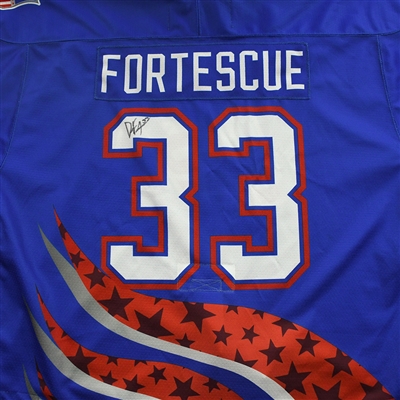 Drew Fortescue - 2022 U.S. NTDP U-17 - Game-Worn Heroes Appreciation '96 Throwback Autographed Jersey