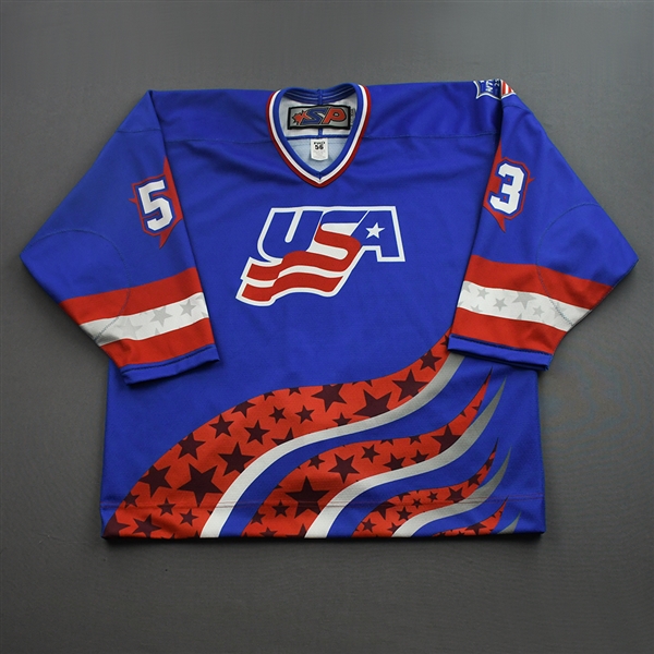 Salvatore Guzzo - 2022 U.S. NTDP U-17 - Game-Worn Heroes Appreciation 96 Throwback Autographed Jersey