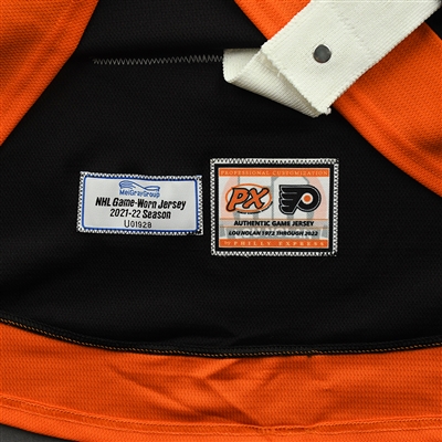 Kevin Hayes - Game-Worn Third Jersey w/A, w/ Lou Nolan 50 Years Patch - April 9, 2022