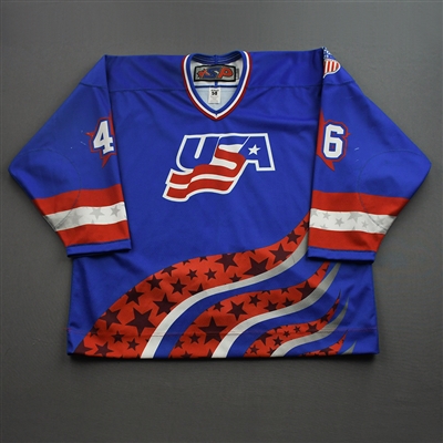 Beckett Hendrickson - 2022 U.S. NTDP U-17 - Game-Worn Heroes Appreciation 96 Throwback Autographed Jersey