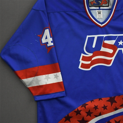Beckett Hendrickson - 2022 U.S. NTDP U-17 - Game-Worn Heroes Appreciation '96 Throwback Autographed Jersey