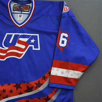 Beckett Hendrickson - 2022 U.S. NTDP U-17 - Game-Worn Heroes Appreciation '96 Throwback Autographed Jersey