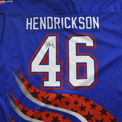 Beckett Hendrickson - 2022 U.S. NTDP U-17 - Game-Worn Heroes Appreciation '96 Throwback Autographed Jersey