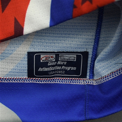 Beckett Hendrickson - 2022 U.S. NTDP U-17 - Game-Worn Heroes Appreciation '96 Throwback Autographed Jersey