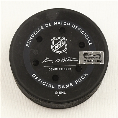 Tomas Hertl - San Jose Sharks - Goal Puck - December 5, 2021 vs. Columbus Blue Jackets (Blue Jackets Logo)