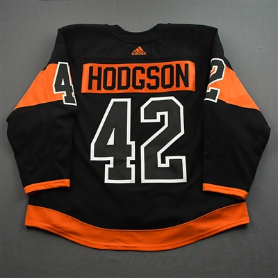 Hayden Hodgson - Game-Worn Third Jersey w/ Lou Nolan 50 Years Patch - April 9, 2022