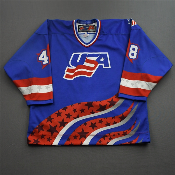 Kai Janviriya - 2022 U.S. NTDP U-17 - Game-Worn Heroes Appreciation 96 Throwback Autographed Jersey