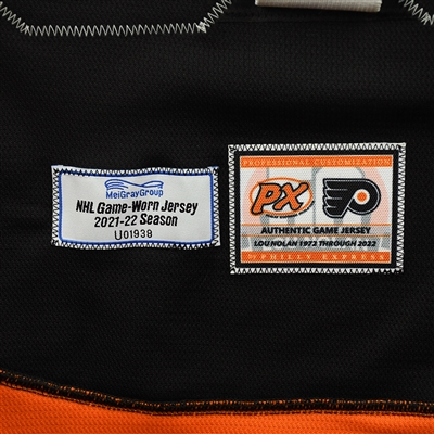 Martin Jones - Game-Worn Third Jersey w/ Lou Nolan 50 Years Patch - April 9, 2022