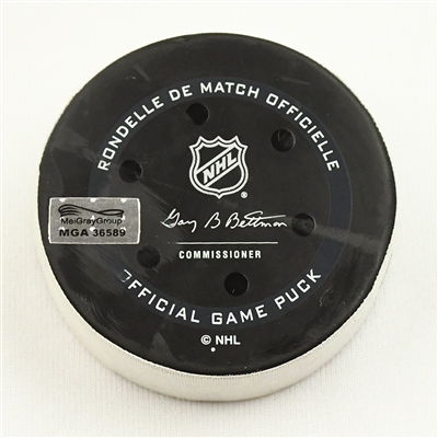 Roman Josi - Nashville Predators - Goal Puck - January 1, 2022 vs. Chicago Blackhawks (Predators Logo)