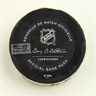 Kasperi Kapanen - Pittsburgh Penguins - Goal Puck - April 29, 2021 vs. Washington Capitals (Capitals Logo)