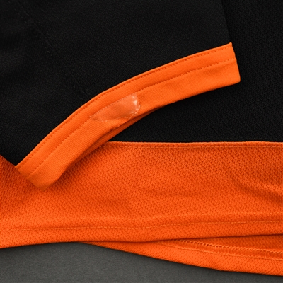 Travis Konecny - Game-Worn Third Jersey w/ Lou Nolan 50 Years Patch - April 9, 2022