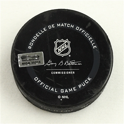 Patrik Laine - Columbus Blue Jackets - Goal Puck - March 11, 2021 vs. Florida Panthers (Blue Jackets 20th Anniversary Logo)