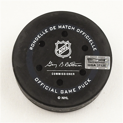 Patrik Laine - Columbus Blue Jackets - Goal Puck - March 19, 2022 vs. St. Louis Blues (Blue Jackets Logo)