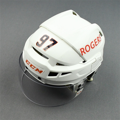 Connor McDavid - Game-Worn CCM Helmet w/ Oakley Shield - 6 Games - May 3-24, 2021 - Photo-Matched