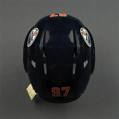 Connor McDavid - Game-Worn CCM Helmet w/ Oakley Shield - December 4, 2019 - January 14, 2020 - Photo-Matched