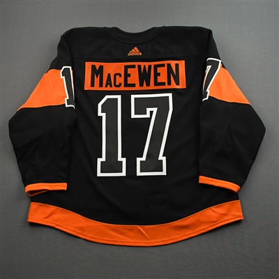 Zack MacEwen - Game-Issued Third Jersey w/ Lou Nolan 50 Years Patch - April 9, 2022