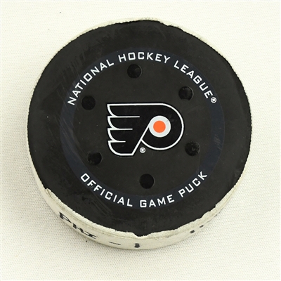 Gerry Mayhew - Philadelphia Flyers - Goal Puck - February 17, 2022 vs. Washington Capitals (Flyers Logo)