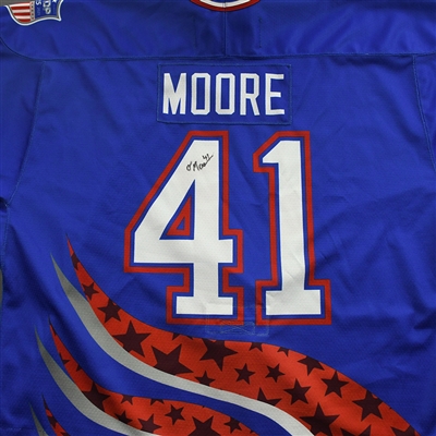 Oliver Moore - 2022 U.S. NTDP U-17 & U-18 - Game-Worn Heroes Appreciation '96 Throwback Autographed Jersey