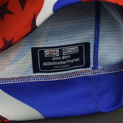 Oliver Moore - 2022 U.S. NTDP U-17 & U-18 - Game-Worn Heroes Appreciation '96 Throwback Autographed Jersey
