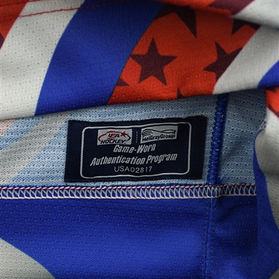 Carsen Musser - 2022 U.S. NTDP U-17 - Game-Worn Heroes Appreciation '96 Throwback Autographed Jersey