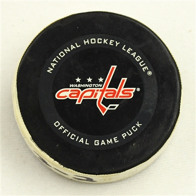 T.J. Oshie - Washington Capitals - Goal Puck - May 7, 2021 vs. Philadelphia Flyers (Capitals Logo)