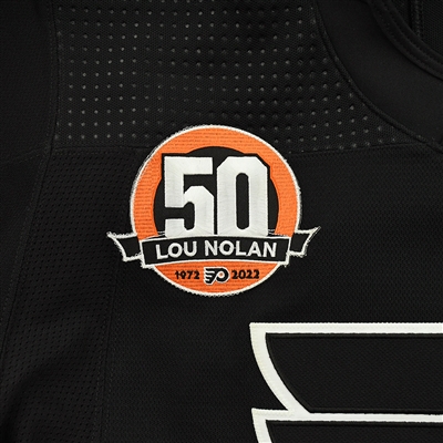 Ivan Provorov - Game-Worn Third Jersey w/A, w/ Lou Nolan 50 Years Patch - April 9, 2022