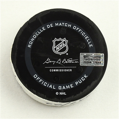 Travis Sanheim - Philadelphia Flyers - Goal Puck - March 27, 2022 vs. Nashville Predators (Predators Logo)