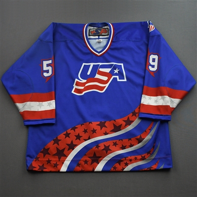 Gracyn Sawchyn - 2022 U.S. NTDP U-17 - Game-Worn Heroes Appreciation 96 Throwback Autographed Jersey