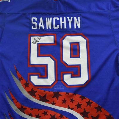 Gracyn Sawchyn - 2022 U.S. NTDP U-17 - Game-Worn Heroes Appreciation '96 Throwback Autographed Jersey