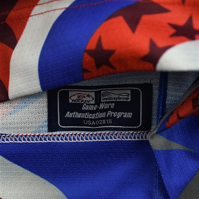 Gracyn Sawchyn - 2022 U.S. NTDP U-17 - Game-Worn Heroes Appreciation '96 Throwback Autographed Jersey