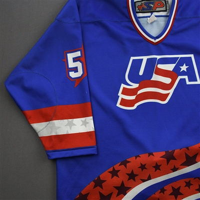 Zachary Schulz - 2022 U.S. NTDP U-17 - Game-Worn Heroes Appreciation '96 Throwback Autographed Jersey