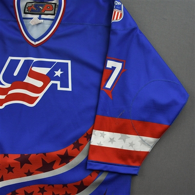 Zachary Schulz - 2022 U.S. NTDP U-17 - Game-Worn Heroes Appreciation '96 Throwback Autographed Jersey