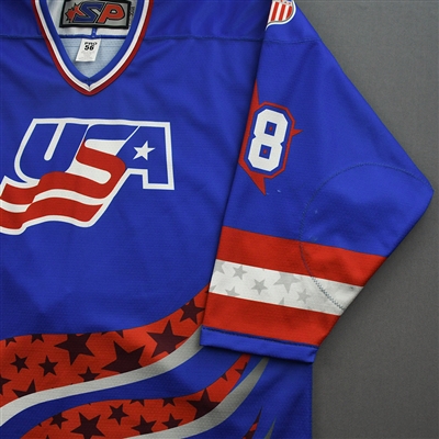 Carter Slaggert - 2022 U.S. NTDP U-17 - Game-Worn Heroes Appreciation '96 Throwback Autographed Jersey