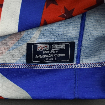 Carter Slaggert - 2022 U.S. NTDP U-17 - Game-Worn Heroes Appreciation '96 Throwback Autographed Jersey