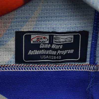 William Smith - 2022 U.S. NTDP U-17 & U-18 - Game-Worn Heroes Appreciation '96 Throwback Autographed Jersey