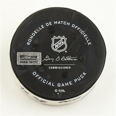 Carson Soucy - Seattle Kraken - Goal Puck - January 20, 2022 vs. San Jose Sharks (Kraken Inaugural Season Logo)