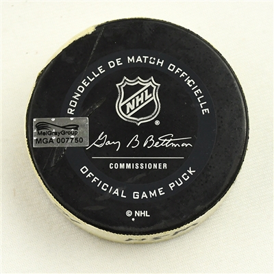 Daniel Sprong - Washington Capitals - Goal Puck - March 9, 2021 vs. New Jersey Devils (Capitals Logo)