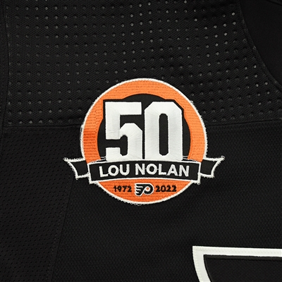 Nate Thompson - Game-Worn Third Jersey w/ Lou Nolan 50 Years Patch - April 9, 2022