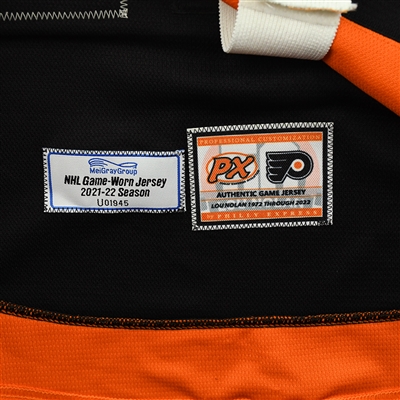 Nate Thompson - Game-Worn Third Jersey w/ Lou Nolan 50 Years Patch - April 9, 2022