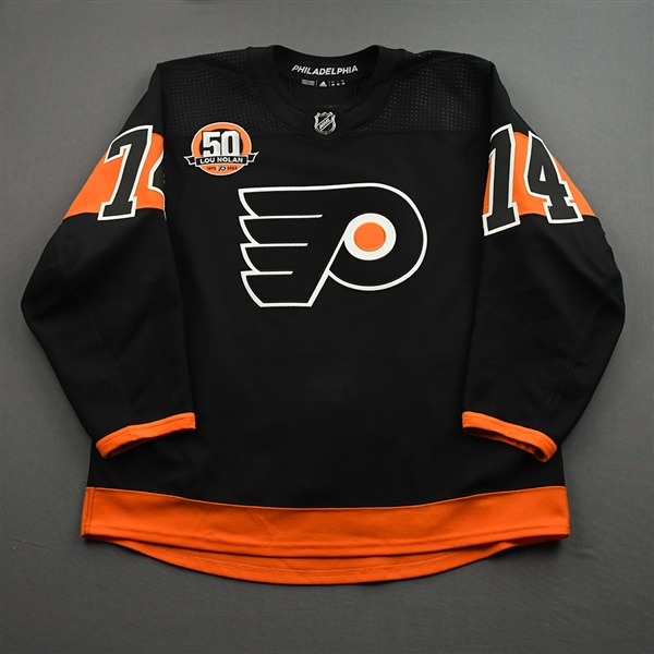 Owen Tippett - Game-Worn Third Jersey w/ Lou Nolan 50 Years Patch - April 9, 2022