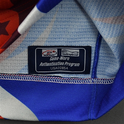 Nathan Tobey - 2022 U.S. NTDP U-17 - Game-Worn Heroes Appreciation '96 Throwback Autographed Jersey