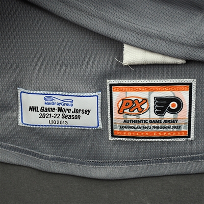 Travis Konecny - Warm-up Worn Lou Nolan Night Jersey - April 9, 2022