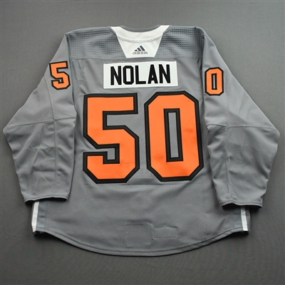 Noah Cates - Warm-up Worn Lou Nolan Night Jersey - April 9, 2022